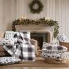 imageEddie Bauer  Twin Quilt Set Cotton Flannel Bedding with Matching Sham Rounded Corners Diamond Corner Stitch Dorm Essentials Mountain Moose GreyMountain Moose Grey