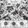 imageEddie Bauer  Twin Quilt Set Cotton Flannel Bedding with Matching Sham Rounded Corners Diamond Corner Stitch Dorm Essentials Mountain Moose GreyWoodblock Floral Black