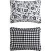 imageEddie Bauer  Twin Quilt Set Cotton Flannel Bedding with Matching Sham Rounded Corners Diamond Corner Stitch Dorm Essentials Mountain Moose GreyWoodblock Floral Black