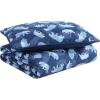imageEddie Bauer  Twin Quilt Set Naturally Soft Cotton Bedding wa Lightweight Feel for AllYear Comfort Reversible wMatching Pillowcase 2 Piece Bed Set Moose PlaidPinstripePatchwork BlueCamp Camo Navy