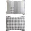 imageEddie Bauer  Twin Quilt Set Naturally Soft Cotton Bedding wa Lightweight Feel for AllYear Comfort Reversible wMatching Pillowcase 2 Piece Bed Set Moose PlaidPinstripePatchwork BlueFairview Grey