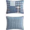imageEddie Bauer  Twin Quilt Set Naturally Soft Cotton Bedding wa Lightweight Feel for AllYear Comfort Reversible wMatching Pillowcase 2 Piece Bed Set Moose PlaidPinstripePatchwork BlueHawthorne Blue