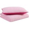 imageEddie Bauer  Twin Quilt Set Naturally Soft Cotton Bedding wa Lightweight Feel for AllYear Comfort Reversible wMatching Pillowcase 2 Piece Bed Set Moose PlaidPinstripePatchwork BlueGarden Pink