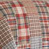 imageEddie Bauer  Twin Quilt Set Naturally Soft Cotton Bedding wa Lightweight Feel for AllYear Comfort Reversible wMatching Pillowcase 2 Piece Bed Set Moose PlaidPinstripePatchwork BlueHawthorne Brown