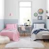 imageEddie Bauer  Twin Quilt Set Naturally Soft Cotton Bedding wa Lightweight Feel for AllYear Comfort Reversible wMatching Pillowcase 2 Piece Bed Set Moose PlaidPinstripePatchwork BlueGarden Pink