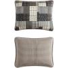 imageEddie Bauer  Twin Quilt Set Naturally Soft Cotton Bedding wa Lightweight Feel for AllYear Comfort Reversible wMatching Pillowcase 2 Piece Bed Set Moose PlaidPinstripePatchwork BlueAntique Brown
