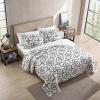 imageEddie Bauer  Twin Quilt Set Naturally Soft Cotton Bedding wa Lightweight Feel for AllYear Comfort Reversible wMatching Pillowcase 2 Piece Bed Set Moose PlaidPinstripePatchwork BlueArrowhead Charcoal