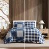 imageEddie Bauer  Twin Quilt Set Naturally Soft Cotton Bedding wa Lightweight Feel for AllYear Comfort Reversible wMatching Pillowcase 2 Piece Bed Set Moose PlaidPinstripePatchwork BlueMoose PlaidPinstripePatchwork Blue