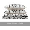 imageEddie Bauer  Twin Quilt Set Naturally Soft Cotton Bedding wa Lightweight Feel for AllYear Comfort Reversible wMatching Pillowcase 2 Piece Bed Set Moose PlaidPinstripePatchwork BlueArrowhead Charcoal