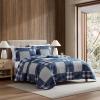 imageEddie Bauer  Twin Quilt Set Naturally Soft Cotton Bedding wa Lightweight Feel for AllYear Comfort Reversible wMatching Pillowcase 2 Piece Bed Set Moose PlaidPinstripePatchwork BlueMoose PlaidPinstripePatchwork Blue