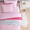 imageEddie Bauer  Twin Quilt Set Naturally Soft Cotton Bedding wa Lightweight Feel for AllYear Comfort Reversible wMatching Pillowcase 2 Piece Bed Set Moose PlaidPinstripePatchwork BlueGarden Pink