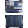 imageEddie Bauer  Twin Quilt Set Naturally Soft Cotton Bedding wa Lightweight Feel for AllYear Comfort Reversible wMatching Pillowcase 2 Piece Bed Set Moose PlaidPinstripePatchwork BlueEastmont Navy