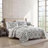 imageEddie Bauer  Twin Quilt Set Naturally Soft Cotton Bedding wa Lightweight Feel for AllYear Comfort Reversible wMatching Pillowcase 2 Piece Bed Set Moose PlaidPinstripePatchwork BlueArrowhead Charcoal