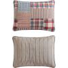 imageEddie Bauer  Twin Quilt Set Naturally Soft Cotton Bedding wa Lightweight Feel for AllYear Comfort Reversible wMatching Pillowcase 2 Piece Bed Set Moose PlaidPinstripePatchwork BlueHawthorne Brown