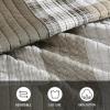 imageEddie Bauer  Twin Quilt Set Naturally Soft Cotton Bedding wa Lightweight Feel for AllYear Comfort Reversible wMatching Pillowcase 2 Piece Bed Set Moose PlaidPinstripePatchwork BlueFairview Sand