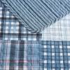 imageEddie Bauer  Twin Quilt Set Naturally Soft Cotton Bedding wa Lightweight Feel for AllYear Comfort Reversible wMatching Pillowcase 2 Piece Bed Set Moose PlaidPinstripePatchwork BlueHawthorne Blue