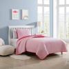 imageEddie Bauer  Twin Quilt Set Naturally Soft Cotton Bedding wa Lightweight Feel for AllYear Comfort Reversible wMatching Pillowcase 2 Piece Bed Set Moose PlaidPinstripePatchwork BlueGarden Pink