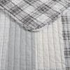 imageEddie Bauer  Twin Quilt Set Naturally Soft Cotton Bedding wa Lightweight Feel for AllYear Comfort Reversible wMatching Pillowcase 2 Piece Bed Set Moose PlaidPinstripePatchwork BlueFairview Grey