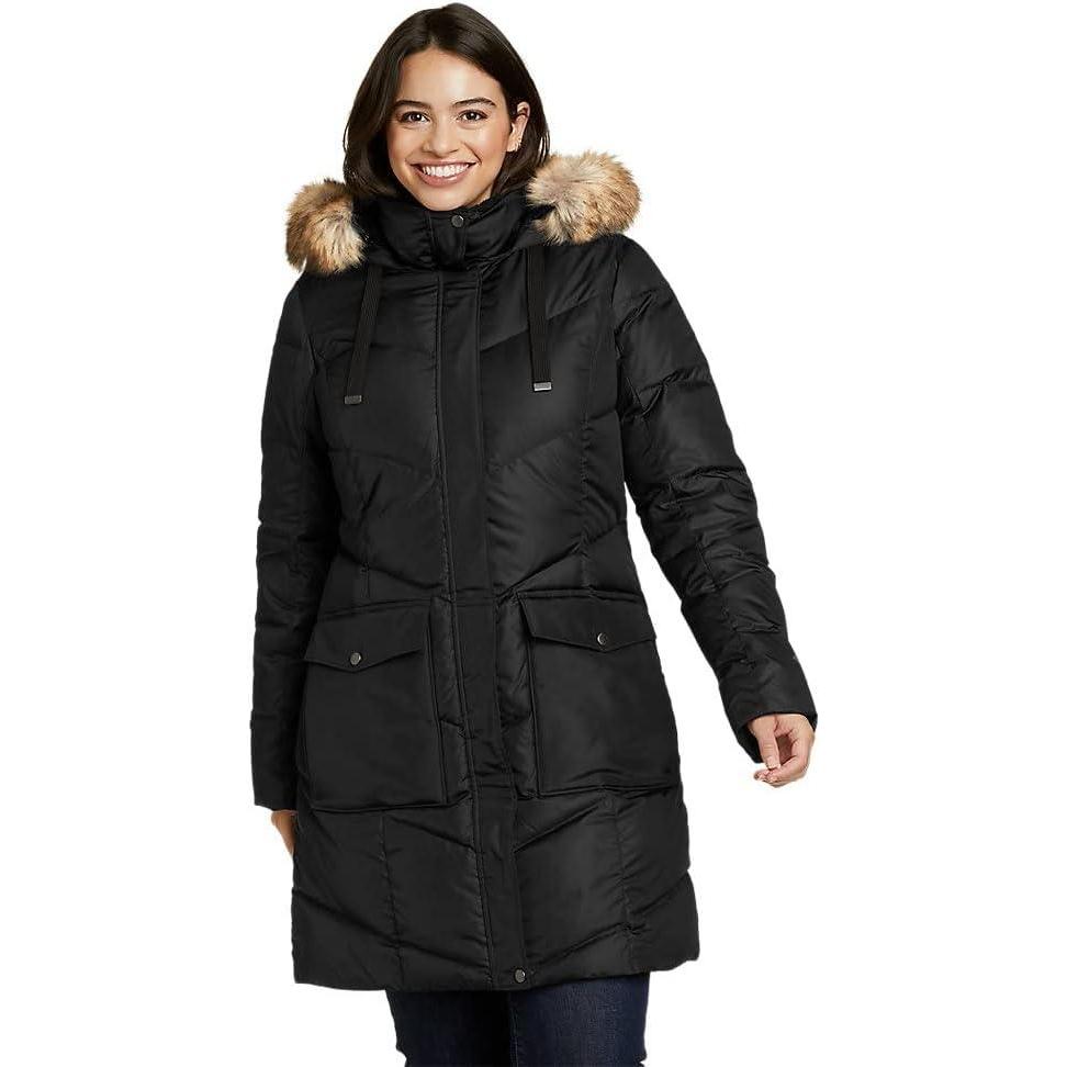 imageEddie Bauer Womens Lodge Cascadian Down ParkaBlack