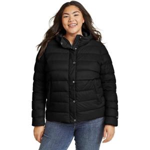 imageEddie Bauer Womens Stratustherm Down HoodiePlusBlack