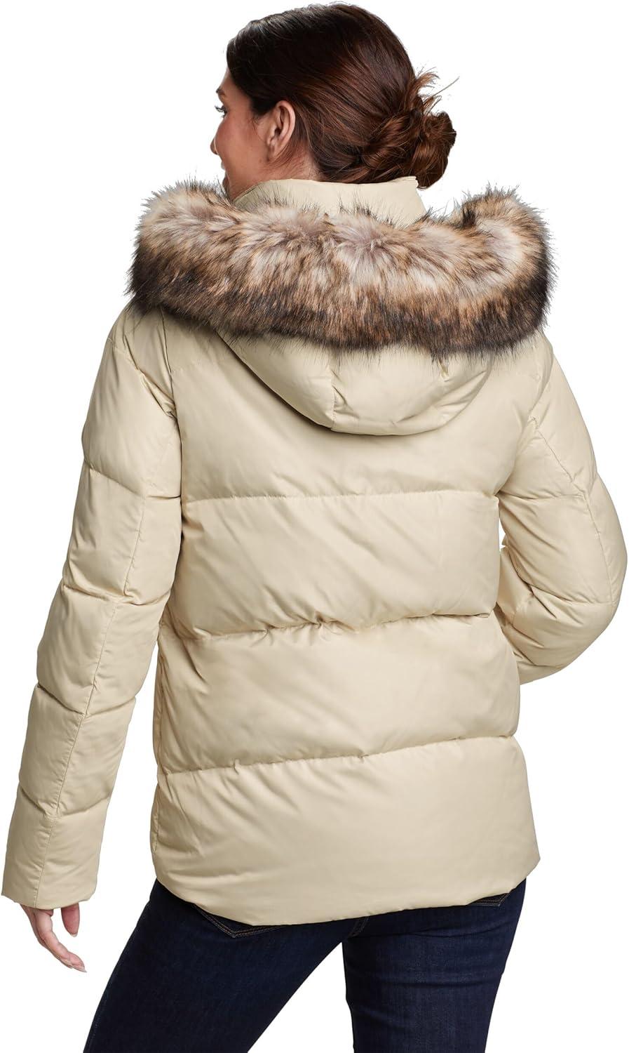 imageEddie Bauer Womens Lodge Cascadian Down HoodiePlusEcru