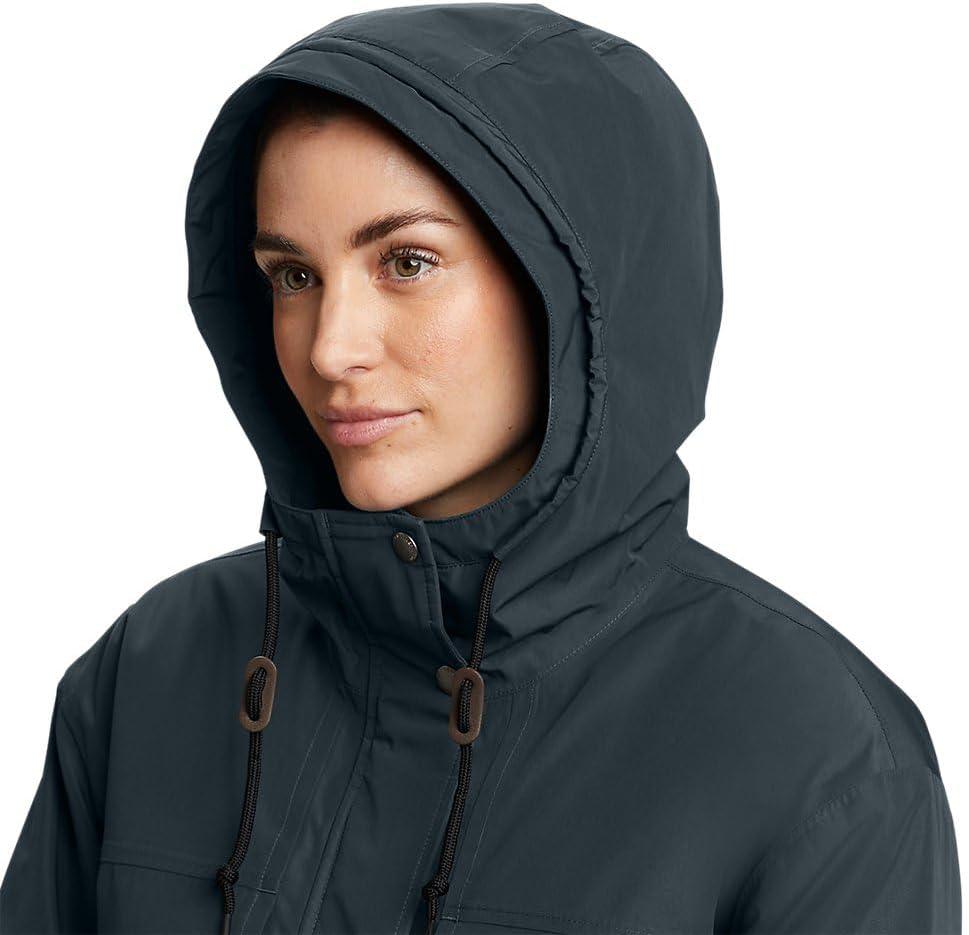 imageEddie Bauer Womens Rainfoil Insulated Waterproof Rain ParkaAubergine