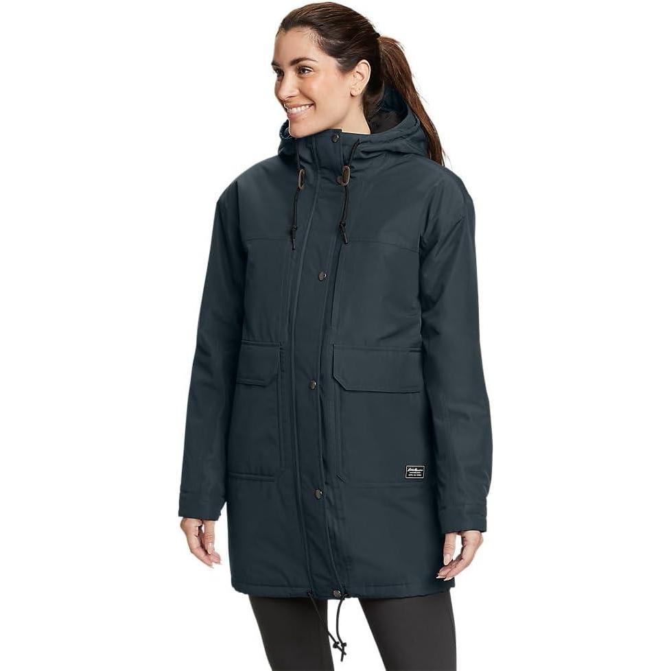 imageEddie Bauer Womens Rainfoil Insulated Waterproof Rain ParkaStorm