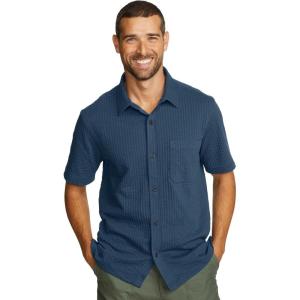imageEddie Bauer Mens Mt Ss Alderpine Seersucker ShirtDusk
