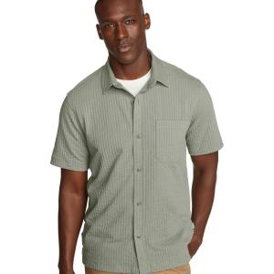 imageEddie Bauer Mens Mt Ss Alderpine Seersucker ShirtSage
