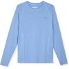 imageEddie Bauer Mens Long Sleeve Rashguard Shirt  UPF 40 Sun Protection  Ideal for Outdoor ActivitiesBlue Heather