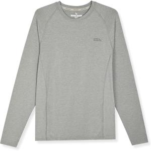 imageEddie Bauer Mens Long Sleeve Rashguard Shirt  UPF 40 Sun Protection  Ideal for Outdoor ActivitiesMushroom Heather