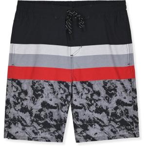 imageEddie Bauer Mens SPF 50 Volley Swim Trunk 8quot Inseam Comes with Comfort Liner  Ultimate Comfort ampamp StretchBlack Em4539