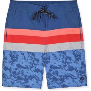 imageEddie Bauer Mens SPF 50 Volley Swim Trunk 8quot Inseam Comes with Comfort Liner  Ultimate Comfort ampamp StretchBlue Bird