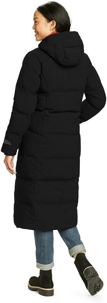 imageEddie Bauer Womens Glacier Peak Seamless Stretch Down Duffle CoatBlack