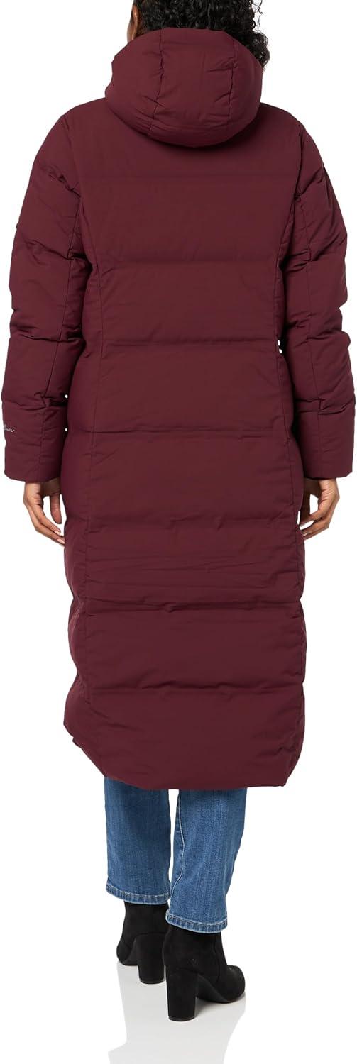 imageEddie Bauer Womens Glacier Peak Seamless Stretch Down Duffle CoatBurgundy