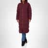 imageEddie Bauer Womens Glacier Peak Seamless Stretch Down Duffle CoatBurgundy