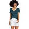 imageEddie Bauer Womens Favorite ShortSleeve VNeck TShirtPeacock