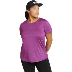 imageEddie Bauer Womens Resolution ShortSleeve TShirt Grape Large Tall