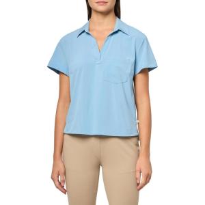 imageEddie Bauer Womens Wr Departure Ss Collared TeeBlue Fog