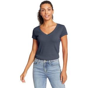 imageEddie Bauer Womens Eddie Bauer Fav VNeck TeeHtr Indigo