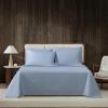 image:imageEddie Bauer  Sheets Super Soft Bedding with Matching Pillowcases TemperatureRegulating Fabric AllAround Comfort Solid Room Essentials Logan White TwinLogan Blue