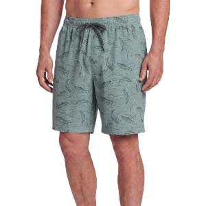 image:imageEddie Bauer Mens UPF 50 6 Volley Swim Trunks with Comfort Liner Quick Dry Stretch Fabric with Elastic Waist and DrawcordFishing  Patina