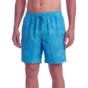image:imageEddie Bauer Mens UPF 50 6 Volley Swim Trunks with Comfort Liner Quick Dry Stretch Fabric with Elastic Waist and DrawcordTurtles  Island Blue