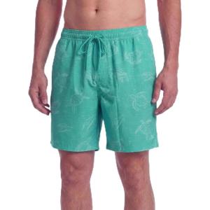 image:imageEddie Bauer Mens UPF 50 6 Volley Swim Trunks with Comfort Liner Quick Dry Stretch Fabric with Elastic Waist and DrawcordTurtles  Sea Green