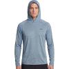 image:imageEddie Bauer Mens Hooded Long Sleeve Rash Guard Shirt  Sun Protection Lightweight Quick Dry Hoodie with Stretch Loose FitBurlap  Blue Fog