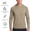 image:imageEddie Bauer Mens Hooded Long Sleeve Rash Guard Shirt  Sun Protection Lightweight Quick Dry Hoodie with Stretch Loose FitBurlap  Light Khaki