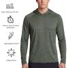 image:imageEddie Bauer Mens Hooded Long Sleeve Rash Guard Shirt  Sun Protection Lightweight Quick Dry Hoodie with Stretch Loose FitBurlap  Patina
