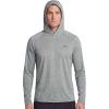 image:imageEddie Bauer Mens Hooded Long Sleeve Rash Guard Shirt  Sun Protection Lightweight Quick Dry Hoodie with Stretch Loose FitHeather  Grey