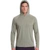 image:imageEddie Bauer Mens Hooded Long Sleeve Rash Guard Shirt  Sun Protection Lightweight Quick Dry Hoodie with Stretch Loose FitHeather  Mushroom