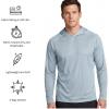 image:imageEddie Bauer Mens Hooded Long Sleeve Rash Guard Shirt  Sun Protection Lightweight Quick Dry Hoodie with Stretch Loose FitHoneycomb  Slate